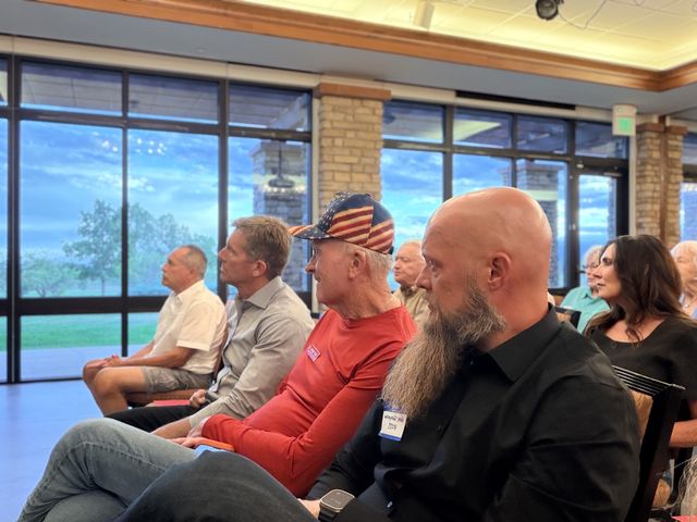 Members in the audience listening